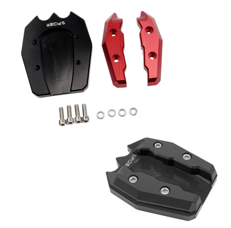 Nmax 125/155 2015-2024 Yan Sehpa Genişletici Cnc Kaz Ayak SİYAH