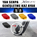 Nmax 125/155 2015-2024 Yan Sehpa Açma, Ayak Genişletme Cnc Kaz Ayak SİYAH