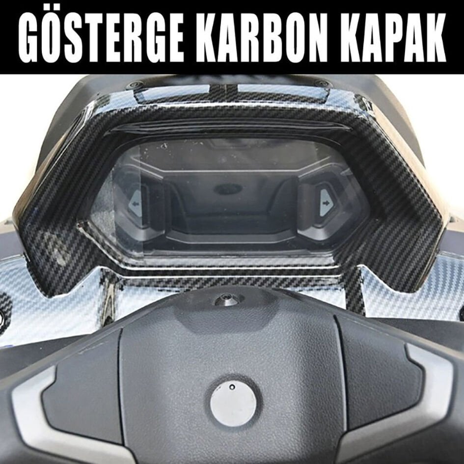 Nmax Techmax 125/155 2025-2026 Kilometre Gösterge Çerçeve Aksesuar Karbon Kapak