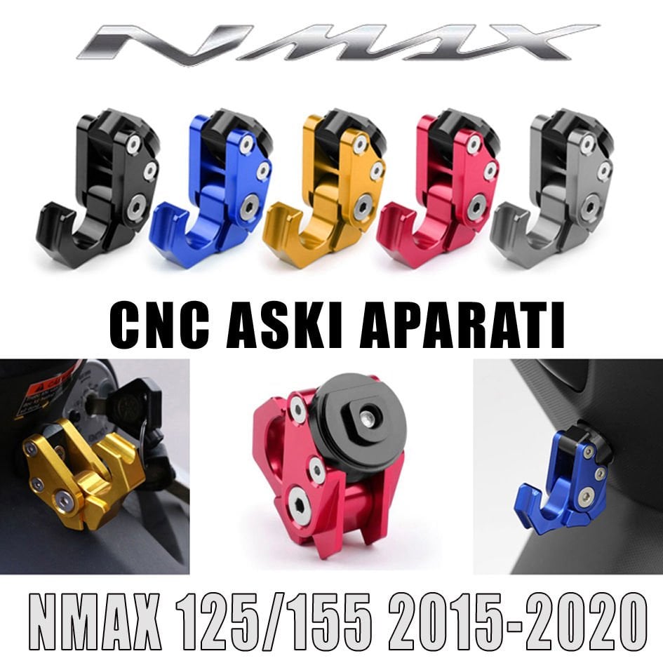 Yamaha Nmax 125/155 2015-2020 Poşet Askı Aparatı Cnc Metal SİYAH